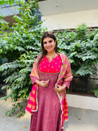 Reena- Chinon Anarkali Suit